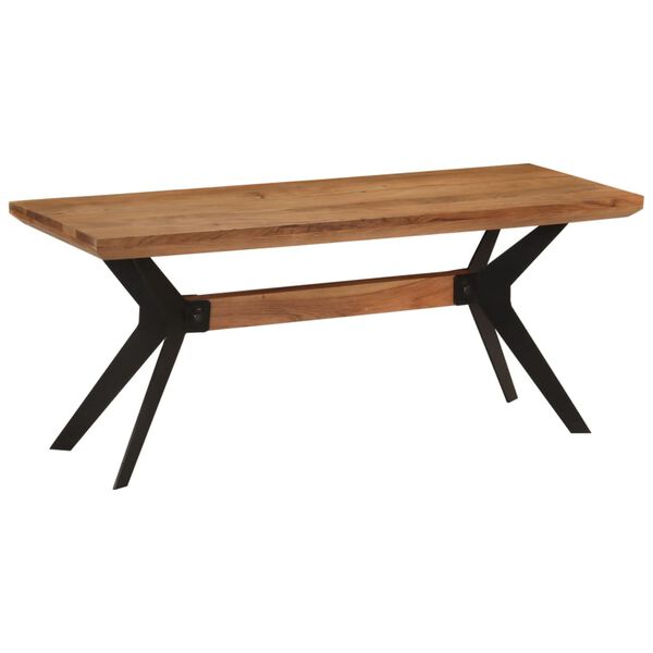 vidaXL Banc de salle &agrave; manger 110x40x46 cm bois massif acacia et acier