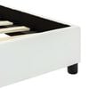 vidaXL Cadre de lit sans matelas blanc similicuir 160x200 cm
