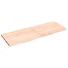 vidaXL &Eacute;tag&egrave;re murale 140x50x(2-4) cm bois de ch&ecirc;ne massif non trait&eacute;