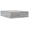 vidaXL Cadre de lit sans matelas sonoma gris 160x200 cm