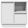 vidaXL Cabinet de chevet Blanc 50 x 34,5 x 50 cm. Bois d'ing&eacute;nierie