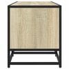 vidaXL Meuble TV ch&ecirc;ne sonoma 160x35x41 cm bois d'ing&eacute;nierie et m&eacute;tal