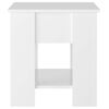 vidaXL Table basse blanc brillant 101x49x52 cm bois d'ing&eacute;nierie