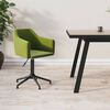 vidaXL Chaise pivotante de salle &agrave; manger Vert clair Velours