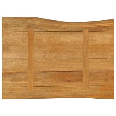 vidaXL Dessus de table 70x60x3,8 cm bord vivant bois massif manguier