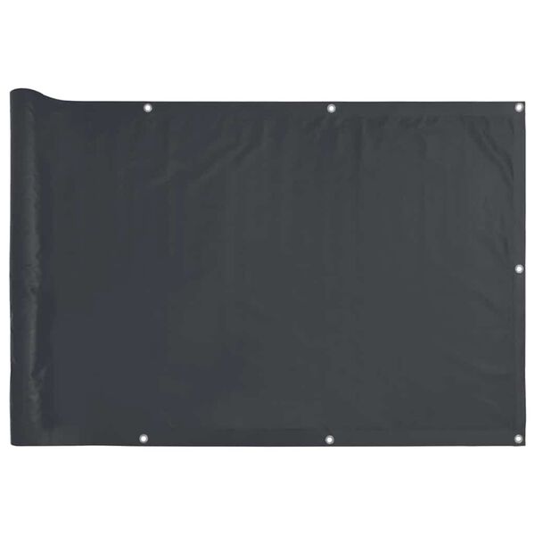 vidaXL &Eacute;cran d'intimit&eacute; de balcon anthracite 300x75 cm PVC