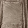 vidaXL Sweat &agrave; capuche couverture Camel Flanelle