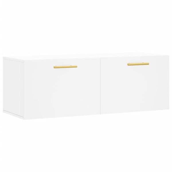 vidaXL Armoire murale blanc 100x36,5x35 cm bois d'ing&eacute;nierie