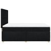 vidaXL Sommier &agrave; lattes de lit avec matelas Noir 160x200 cm Tissu