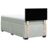 vidaXL Sommier &agrave; lattes de lit et matelas Gris clair 90x190 cm Velours