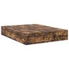 vidaXL Cadre de lit avec rangement Ch&ecirc;ne fum&eacute; 140 x 190 cm