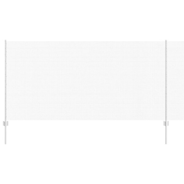 vidaXL Cl&ocirc;ture avec poteau Argent&eacute; 1,2 x 10 m Acier