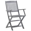 vidaXL Chaises pliables d'extérieur lot de 4 Bois d'acacia solide