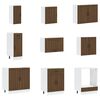 vidaXL Ensemble d'armoires de cuisine 14 pcs Lucca bois d'ing&eacute;nierie