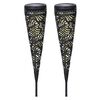 Luxform Lampes solaires &agrave; LED torche de jardin Jersey 2 pcs M&eacute;tal