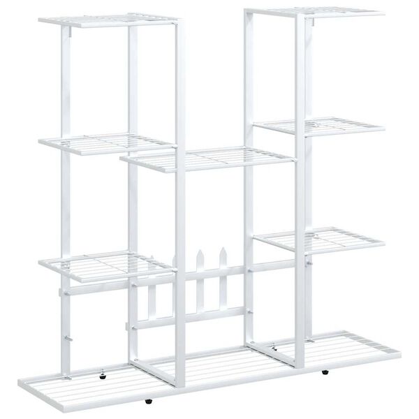 vidaXL Jardini&egrave;re 94,5x25x89 cm Blanc Fer