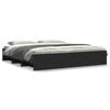 vidaXL Cadre de lit sans matelas noir 180x200 cm bois d'ing&eacute;nierie