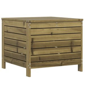vidaXL Repose-pied de jardin 62x63,5x53,5 cm bois de pin impr&eacute;gn&eacute;