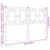 vidaXL T&ecirc;te de lit de remplacement m&eacute;tal noir 120 cm