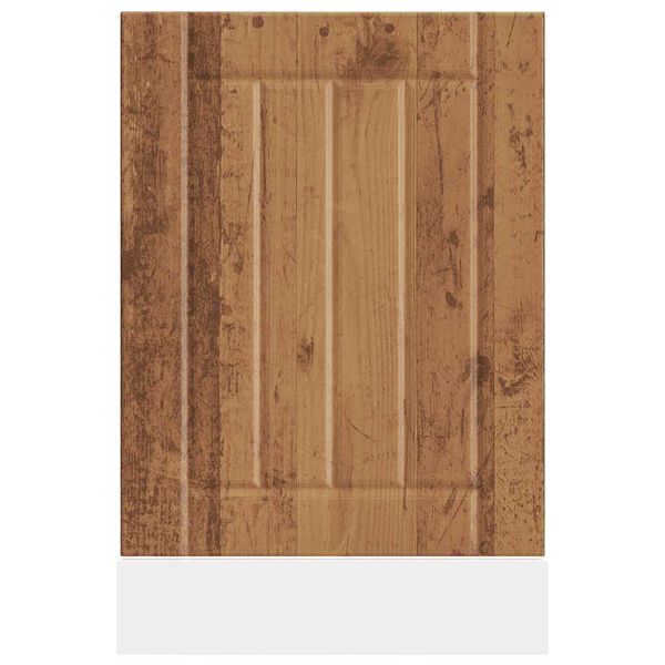 vidaXL Panneau de lave-vaisselle Lucca vieux bois bois d'ing&eacute;nierie