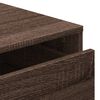 vidaXL Commode d'angle ch&ecirc;ne marron 80x41x58 cm bois d'ing&eacute;nierie