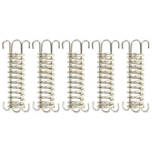vidaXL Verrous &agrave; ressort pour voile d'ombrage 5 pcs Acier inoxydable