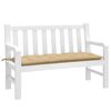 vidaXL Coussin de banc de jardin beige m&eacute;lang&eacute; 120x50x7 cm tissu