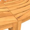 vidaXL Banc circulaire demi-rond &Oslash;160 cm bois massif de teck