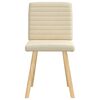 vidaXL Chaises à manger lot de 2 crème tissu