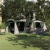 vidaXL Tente familiale avec toit Vert et blanc 745 x 700 x 217 cm