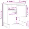 vidaXL Buffet Ch&ecirc;ne marron 60x35x70 cm Bois d'ing&eacute;nierie