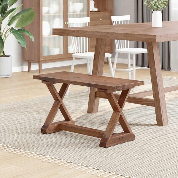 vidaXL banc Naturel 85 x 35 x 45 cm Bois massif de récupération