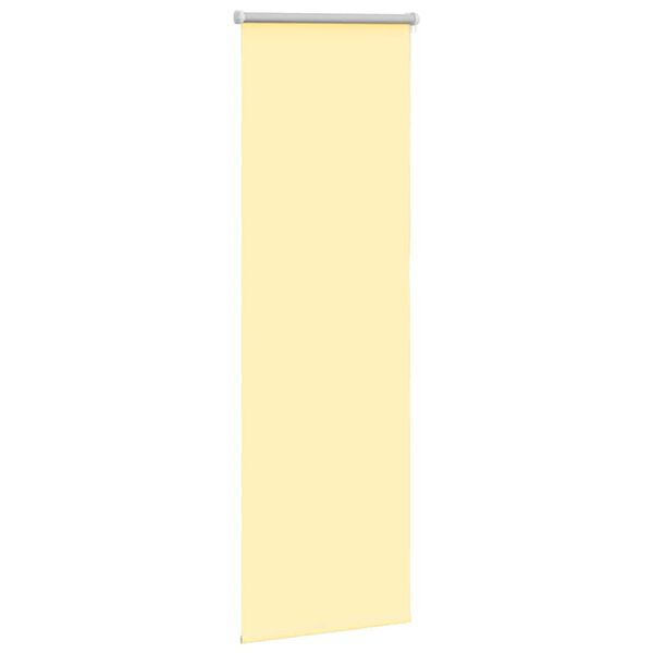vidaXL Store enrouleur occultant jaune largeur du tissu 40,7 cm