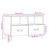 vidaXL Meuble TV Sonoma gris 80x36x50 cm Bois d'ing&eacute;nierie