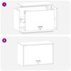 vidaXL Armoire murale pour garage Vert olive 80 x 40 x 53 cm