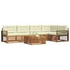vidaXL Ensemble de canap&eacute;s d'ext&eacute;rieur 6 pcs Naturel et Cr&egrave;me