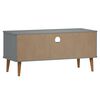vidaXL Meuble TV MOLDE Gris 106x40x49 cm Bois de pin massif