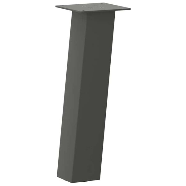 vidaXL Pieds de table basse 4 pi&egrave;ces Anthracite 42 cm Acier