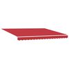 vidaXL Auvent R&eacute;tractable Rouge 400 &times; 300 cm Tissu et acier