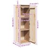 vidaXL Armoire murale 30x30x100 cm Bois de pin massif