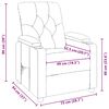 vidaXL Fauteuil inclinable Gris fonc&eacute; Tissu