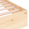 vidaXL Cadre de lit sans matelas bois massif 100x200 cm