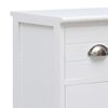 vidaXL Buffet avec 10 tiroirs Blanc 113x30x79 cm Bois