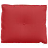 vidaXL Coussin de Dos Rouge 60 x 19 x 50 cm tissu