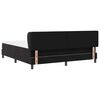 vidaXL Lit &agrave; ressorts avec matelas Noir 180 x 200 cm Velours
