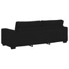 vidaXL Canap&eacute; &agrave; 3 places noir 220x77x82 cm tissu