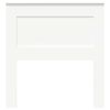 vidaXL T&ecirc;te de lit avec t&ecirc;te de lit Blanc 100 cm Bois d'ing&eacute;nierie