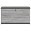 vidaXL Banc &agrave; chaussures tiroir rabattable sonoma gris 102x32x56 cm