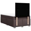 vidaXL Sommier &agrave; lattes de lit avec matelas Marron fonc&eacute; 120x200 cm