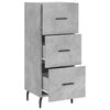 vidaXL Buffet Gris b&eacute;ton 34,5x34x90 cm Bois d'ing&eacute;nierie